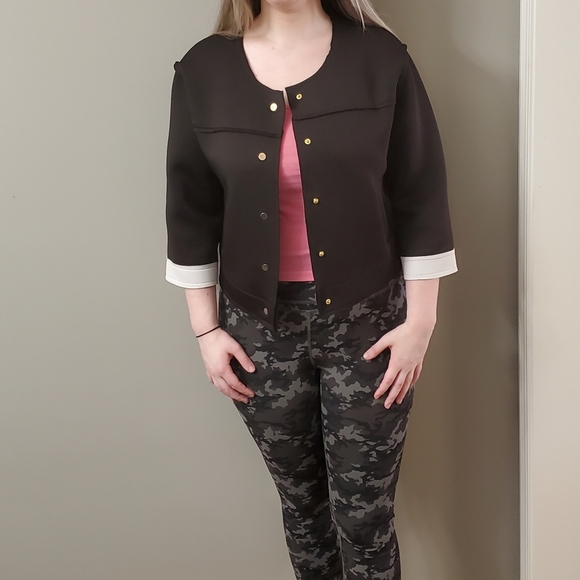 Faubourg Du Temple Euro black blazer size Large - Picture 1 of 8